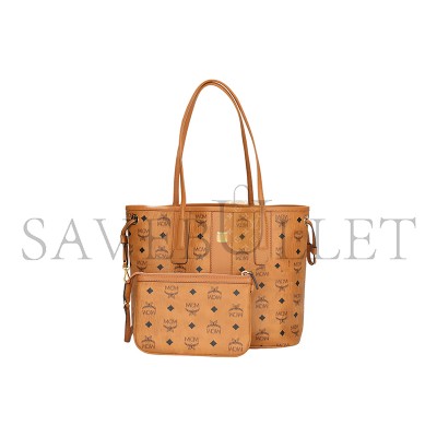 MCM SMALL REVERSIBLE LIZ SHOPPER IN VISETOS COGNAC MWPDSLR02CO001 (29*25*14cm)